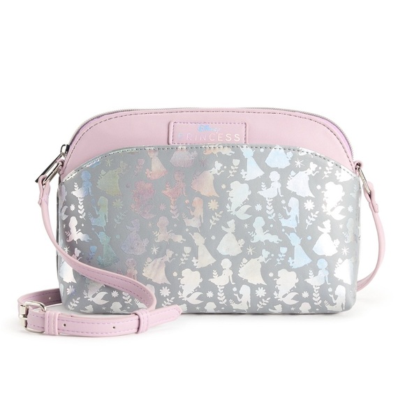 Disney Princess Silver and Pink Crossbody Bag - Picture 1 of 11